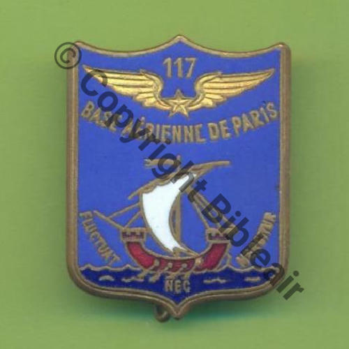 PARIS A1156NH  BA de PARIS 117 en Haut  TYPE 2A Devise autour bateau DrP+Bol Dos lisse irreg Src.Y.GENTY 11Eur(x3)