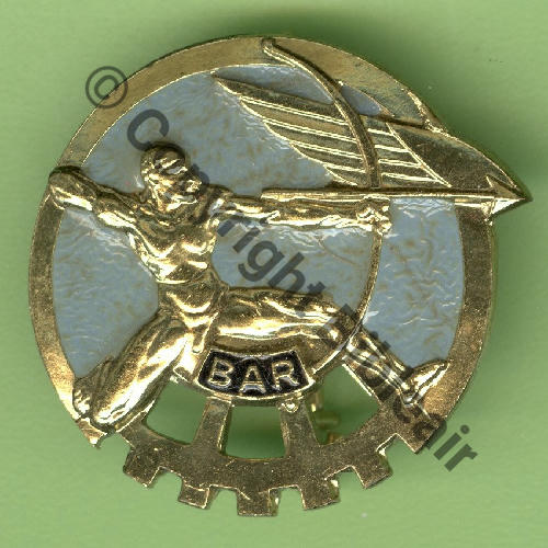 ROCH A0521 BAR.721 ROCHEFORT BAR BLEU  DrP+Bol Guilloche gros ondule Embouti  Src.Y.GENTY 16Eur11.13 