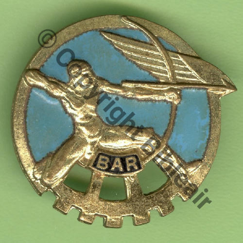 ROCH A0521 BAR.721 ROCHEFORT BAR BLEU  DrP+Past lisse Guilloche Embouti A521 en haut Src.Y.GENTY 