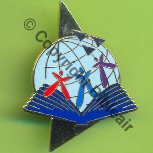 DIRECTION RESOURCES HUMAINES AA A1364 DRHAA  FIA LYON SIGLE MODERNE Bol oval fenetre Dos lisse