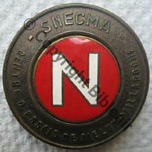 MELUN VILLAROCHE NH CE SNECMA Badge N  AB.P Bol Embouti No277 44mm Sc.cinnob13 31Eur06.09