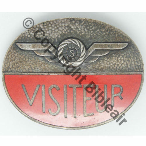 xxx BASE... BADGE VISITEUR  A.AUGIS ST.BARTH LYON 3Lign Bol fenetre allonge Dos lisse irreg No236 Src.entame 20Eur09.18 