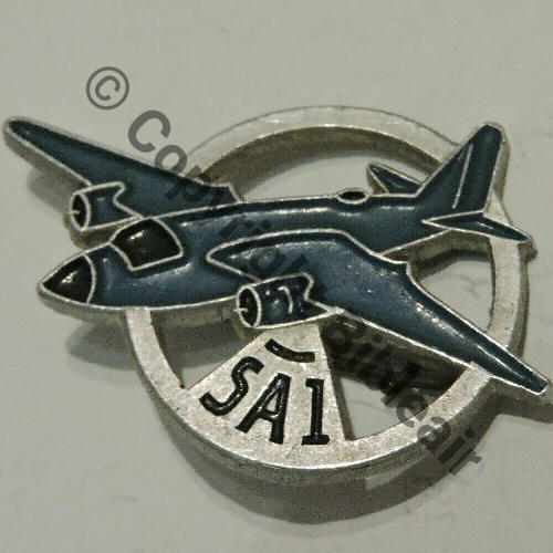WW2 circa SECTEUR AIR No1  A.AUGIS LYON 1Ligne Alu Peint 2Griffe Dos grenu Src.  80Eu(x5)