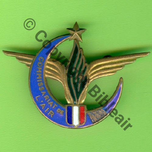 ADMIN  COMMISSARIAT DE AIR en AFN  A.AUGIS LYON 1Li circulaire 2Anneaux Dos lisse irreg Src.Y.GENTY 161Eur(x2)  56Eur01.18 avec Eclat 