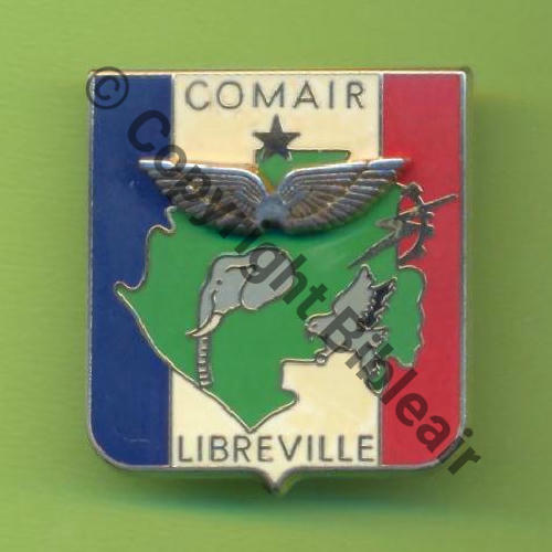 GABON  COMAIR LIBREVILLE Vert clair NH  BOUSSEMART +Sigle BESSIN SALSON Griffes et butees Ecailles Src.Y.GENTY 