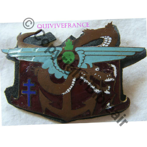 CORPS EXPED FRANCAIS E.O 39mm Fond Grenat EMAIL Fab KANDY.. Src.quivivefrance 500EurInv  