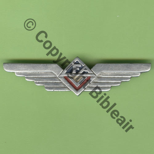 FAFI  4eRgt INF AIR puis CORPS FRANC de AIR VALIN de la VAISSIERE Alu HDR Fab LOC Eping bascule Dos irreg 1945 75x20mm Src.Y.GENTY 173Eur(x3) 