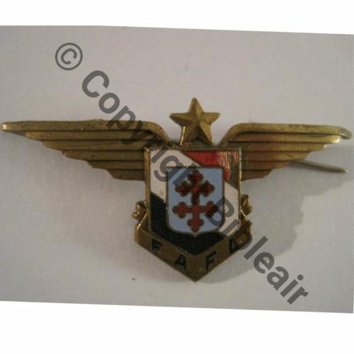 FAFL Grave FAFL.  Gd Modele 64x30mm SM Dos lisse Epingle a bascule plate bijoutier Eping deborde No6459 Src.balthazar668 