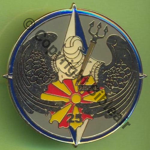 NH  MACEDOINE BSVIA PETROVECH DET GENIE AIR 25e  Fab LOC 2Attach PINS Dos lisse Sc.Y.GENTY 6Eur10.06 