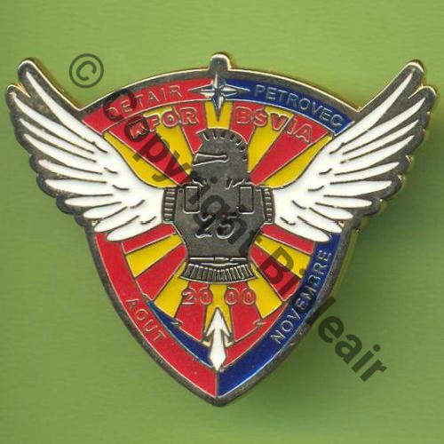 NH  MACEDOINE BSVIA PETROVECH DET GENIE AIR 25e AOUT.NOV 2000 Fab LOC 2Attach PINS Dos lisse Sc.Y.GENTY