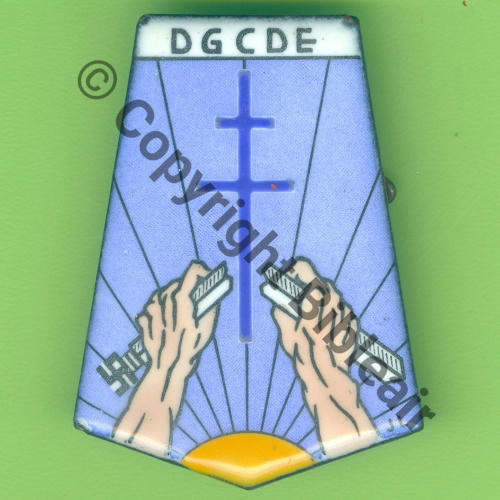 DGCDE Direct Generale Controle Desarmement des Effectifs 1945.55  SM Eping soudee Dos lisse irreg Src.Y.GENTY 64Eur06.24 