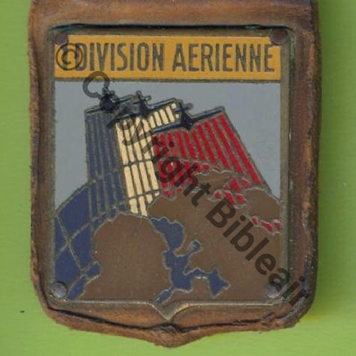 FAC  8711.EMAA 1eDIV AER LAHR Peint  FAB Allemande Rivete sur contre plaque et cuir