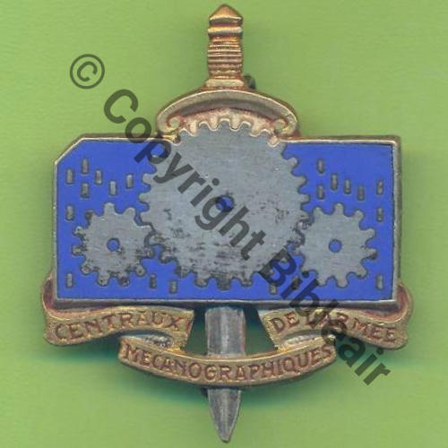 CENTRE MECANOGRAPHIQUE DE ARMEE H0591  DrP Dep Bol Dos lisse Embouti Src.Y.GENTY 4Eur10.14 