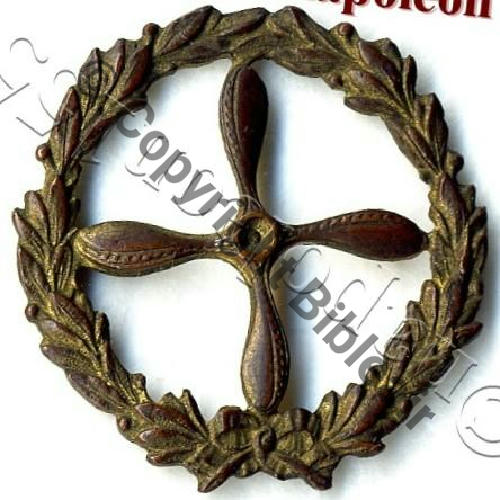 BERET AEROSTIER Type.1 Bronze  SM Dos lisse Embouti leger Attach coupee Sc.STELLA 11Eur08.07 