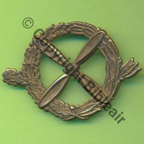 BERET AEROSTIER Type.2 Bronze  SM A COUDRE Dos lisse Embouti Sc.Y.GENTY 23Eur(x2)