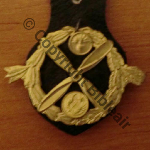 BERET AEROSTIER Type.2 Dore Avec grenade artillerie... 2Pattes Src.eros768 20EurInv 