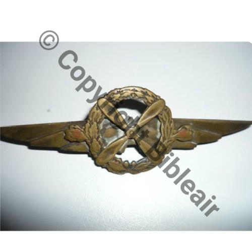 BERET AEROSTIER ou BREVET MECANO...  Artisanal vareuse  SM Dos lisse sauf lauriers 90x30mm Sc.prodideal 51Eur04.10 