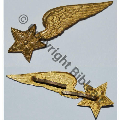 BERET PILOTE AVIA1914 CUIVRE 2Pattes Embouti Etoile cercles concentriques Src.maverik6283 15EurInv 