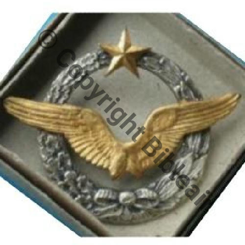 NH BREVET PILOTE PLAT LAURIERS a droite  SM Dos Ailes et couronne Embouties  Sc.lemugel 18Eur02.07