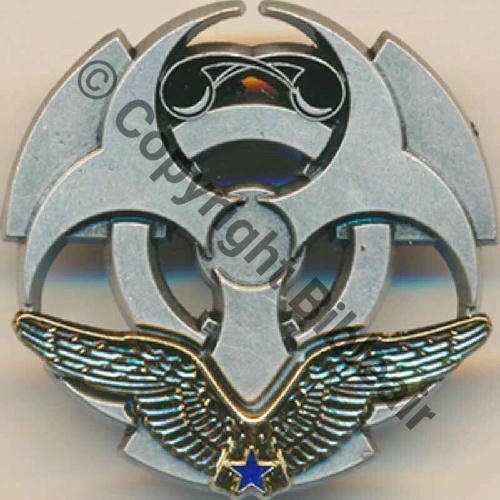 NRBC  A1348.A BREVET SPECIALISTE NRBC NIVEAU 1  BERAUDY VAURE 2Attac Pins Dos irreg scintillant RETIRAGE MARCHAND Src.LAVOCAT PV15Eur  
