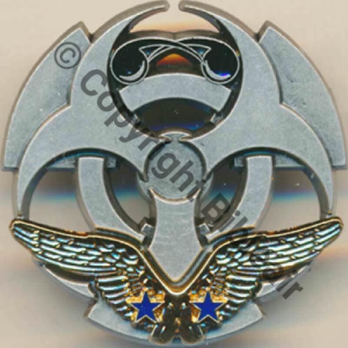 NRBC  A1348.B BREVET SPECIALISTE NRBC NIVEAU 2  BERAUDY VAURE 2Attac Pins Dos irreg scintillant RETIRAGE MARCHAND Src.LAVOCAT PV15Eur  