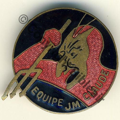 Grpt SAVOIE  Centre PATUREAU-MIRAND (CDT) Gpe du PLANEY Eqp CLAUDE  MADE IN FRANCE A.AUGIS LYON 3Lignes Bol allonge Dos lisse irreg No64 Src.ronsard54 507Eur03.16 