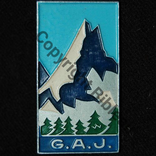 Non identifie JEUNESSE ET MONTAGNE ou GAJ Gpe ARMEE JEUNESSE A.AUGIS LYON ST.BARTH 2Lig Grenu Src.almafla 149EurInv 