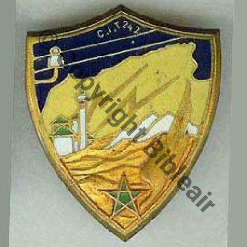 2889.EMGFA   CENTRE INSTRUCT TECHNIQUE  242  FEZ  Jaune clair SM Dos Lisse