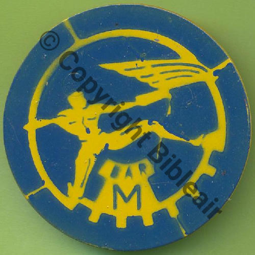 MAITRE INSTRUCTEUR  BA ROCHEFORT Bleu Alu peint 56mm Src.Y.GENTY 15Eur11.11 