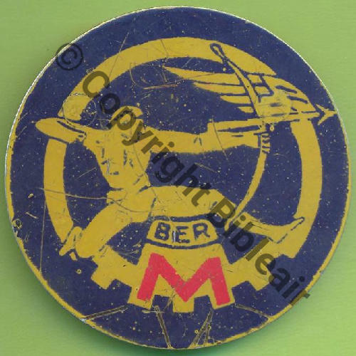 MAITRE INSTRUCTEUR BA ROCHEFORT Rouge Alu peint No437 55mm Src.Y.GENTY 20Eur(x2) 