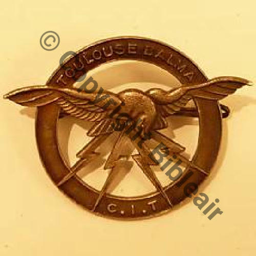 NH  CENTRE INSTRUCTION TRANSMISSIONS TOULOUSE BALMA  SM Bol fenetre.. Dos lisse (couleur argent en fait) Sc.lavionamoteur 25Eur12.08  