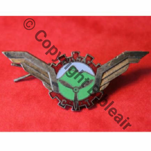 NH CENTRE INSTRUCTION TRANSMISSIONS AULNAT 1945-46 JEANGRAS LEZOUX P. DE D. 2anneaux Grenu BICOLORE CASSEROLE VERTE Src.psy0846 43Eur02.13 
