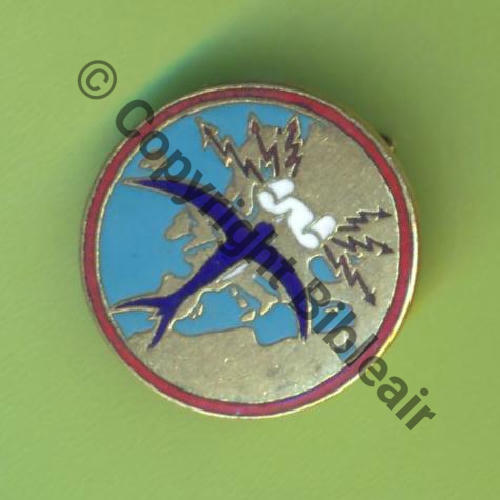 NH ECOLE DES TRANSMISSIONS CHATEAUROUX  AB.P Bol pince poinconne Dos lisse Src.Y.GENTY 90Eur(x4) 