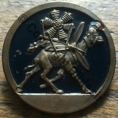 NH ECOLE MECANOS   SECTION SPECIALISTES NANTES ou NANTERRE 1945 Fond bleu-noir FRAISSE DEMEY 3Lig relief Bol fenetre Dos lisse irreg Embouti Src. 140Eur(x2) 
