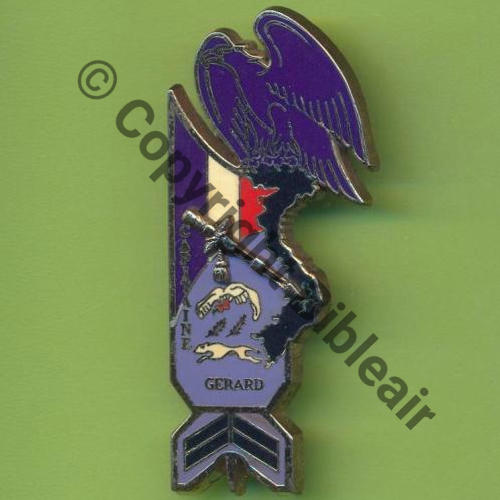 NH  ECOLE MILITAIRE AIR PROMO EMA.1983 CNE GERARD DrP Griffes et butee Grains  No.XVIII Serie KDO aux cadres Src.Y.GENTY 20Eur04.11 