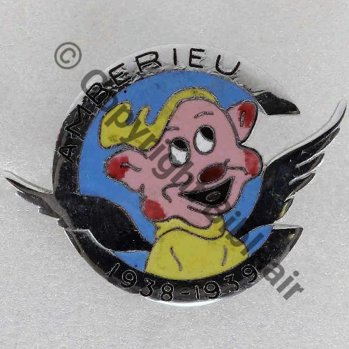 PROMO 38.39 AMBERIEU (Detachement d'Istres)  A.AUGIS LYON 2Lign Bol fenetre Dos lisse irreg  Src.P.GOUT 