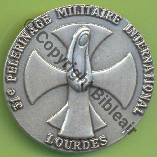 31e PMI 1989 LOURDES  FIA LYON Tambour Granuleux lisse Sc.Y.GENTY 5Eur(x2) 