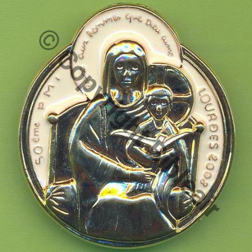 50e PMI 2008 LOURDES  MARTINEAU SAUMUR Griffes et butees Dos scintillant Sc.Y.GENTY 9Eur(x2) 