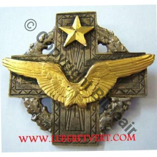 AUMONIER CATHOLIQUE ARMEE AIR Face gravee  SM 2Porte eping Dos lisse 56x49mm Src.leberetvert 1110Eur09.09 