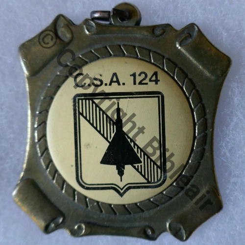 CSA BA.124 Medaille  SM sans attache Dos irreg scintillant Src.transall211 6EurInv 