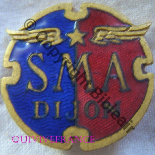 SOCIAL  SMA Secours Mutuel de l.Air  DIJON  SM 2Pattes Dos lisse 21mm Src.quivivefrance 35EurInv 