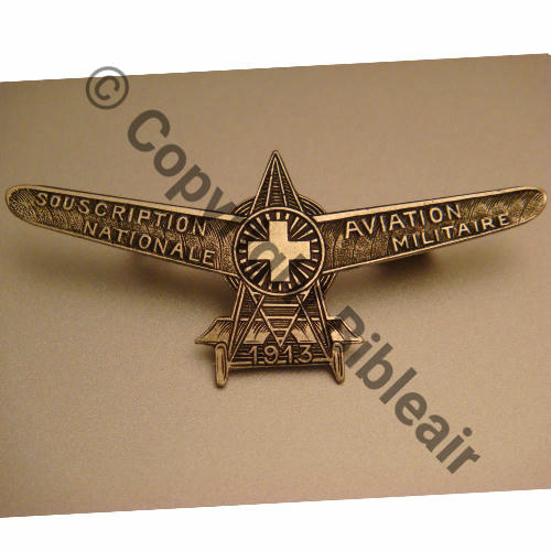 SOUSCRIPTION NATIONALE AVIATION MILITAIRE 1913  Fab AUREA Dos lisse irreg Eping soudee Src.flob92 30EurInv