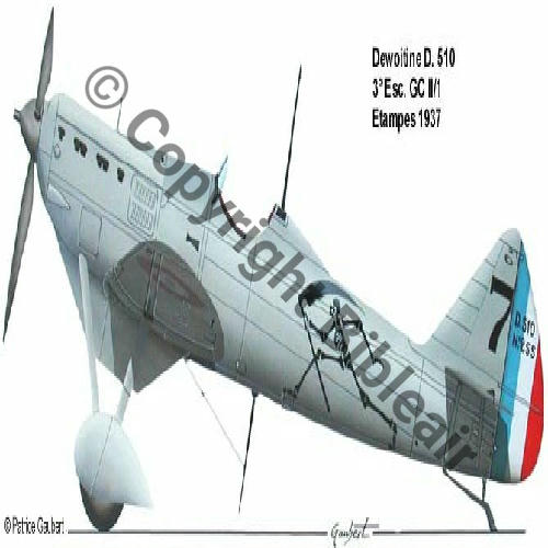 SPA48 1937-42 Dewoitine510 Sc.H.GUYOT COPYRIGHT P.GAUBERT