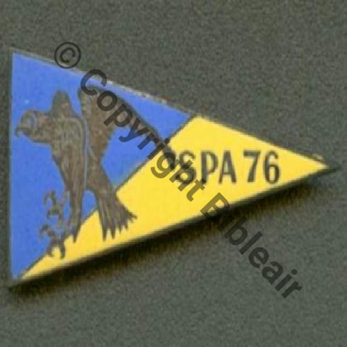 10.II.4   SPA.76 FANION JAUNE BLEU AIGLE 4eDRILLE GARC I.561 devenu GC.II.10 SM Bol 1940+ Source collect JJ.LECLERCQ 