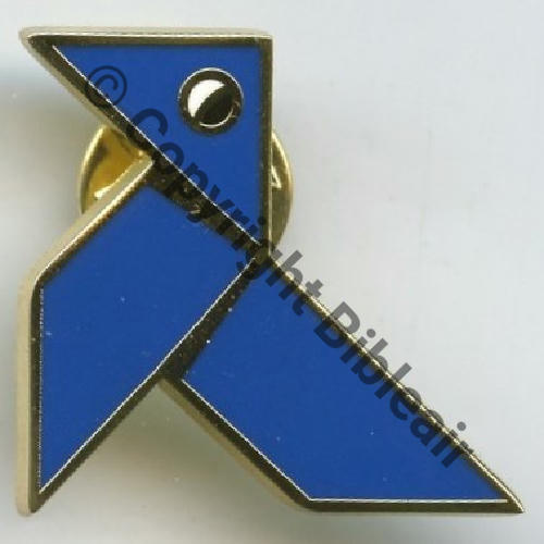 011  A1561 2026 BR.11 BLEUE 1eDRILLE ETOD MOSELLE  DUSEAUX Att PINS Dos irreg scintillant Src.olivier450 137Eur(x2) 
