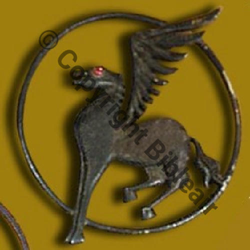 042  1921.30 15eDRILLE  31e RAO SPA.Bi.42 PEGAZE Cercle  SM 2Anno Dos lisse irreg embouti Src.Collect privee via A.DENIS 