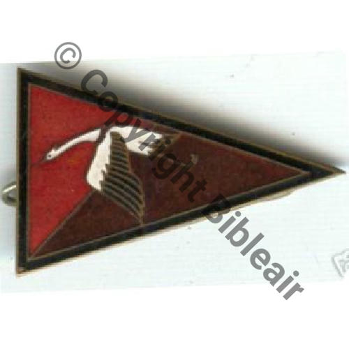 067  1947.57.. A1111NH SPA.67 1e Drille GC.2.3 EC.2.3 CIGOGNE FANION Couleurs inversees  SM 2Anneaux Dos lisse No106  202Eur10.05