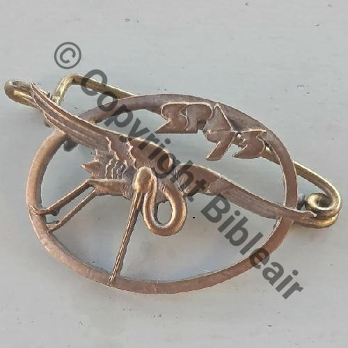 073  1932+ A1100NH SPA.73 CIGOGNE VIRAGE JAPONAISE 3eDRILLE GC.II.7  SM 2Anno Dos lisse irreg METAL ROSE LEGER Src.allusww2 391Eur01.10 