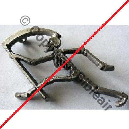 094  A1130 MOULAGE GROSSIER SPA.94 3eDrille 2.2 COTE OR SM 2Anneaux Dos lisse irreg SNH Src.lacolo 34Eur12.13 