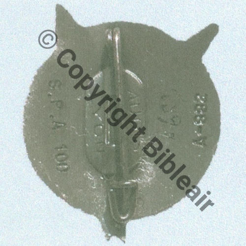 100  1956.70 A0682 SPA.100 2eDRILLE ECTT.1.13 HIRONDELLE Rondache 28mm  AUGIS SM Bol fenetre allonge vertic grave AUGIS LYON Dos lisse Grave SPA100 Frappe A882 Src.TL 